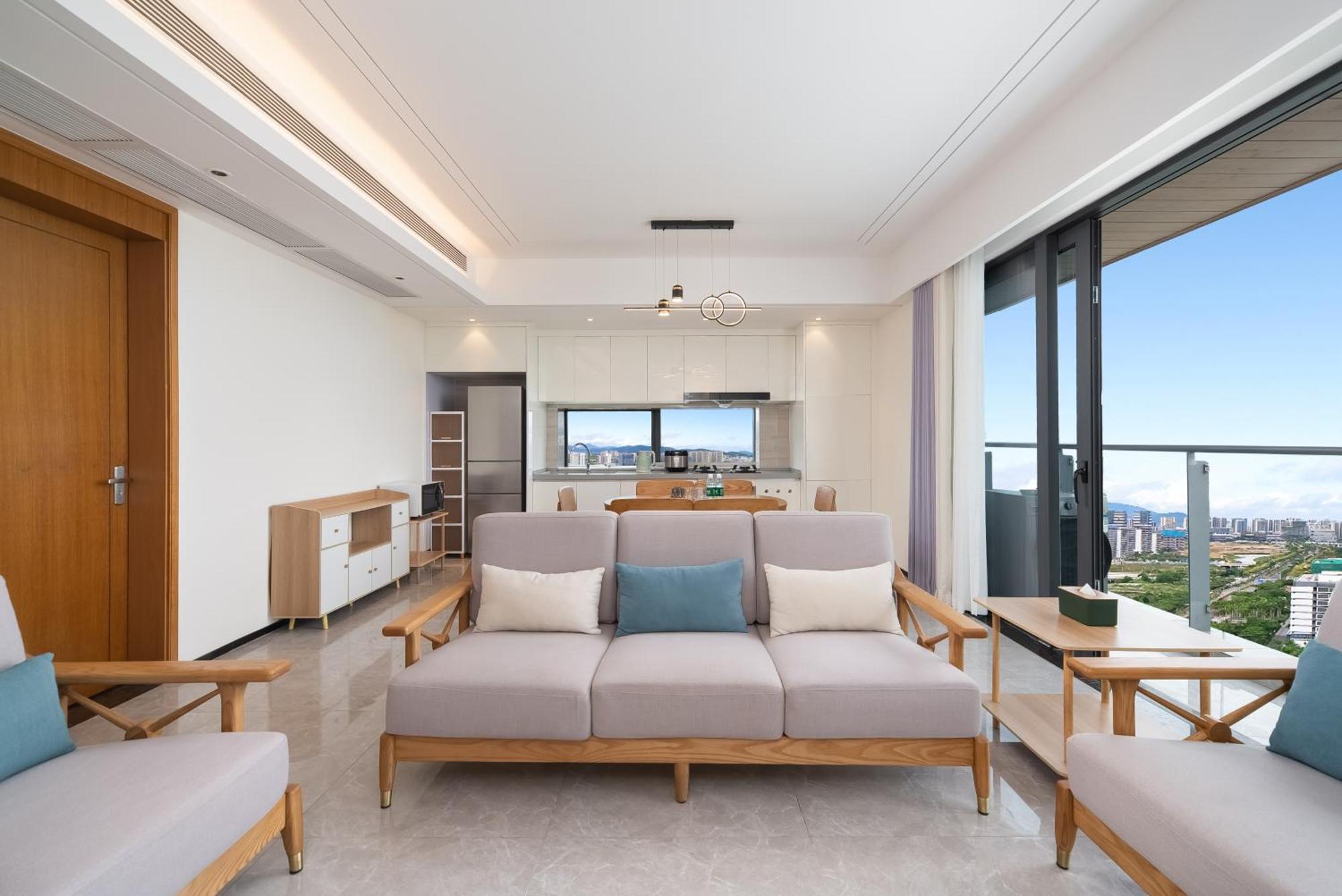 Puhai Sea View Apt By Hailan Tour At Sanya Yazhou Bay#Only 100 Meters To Beach And Sea Swimming Area Zewnętrze zdjęcie