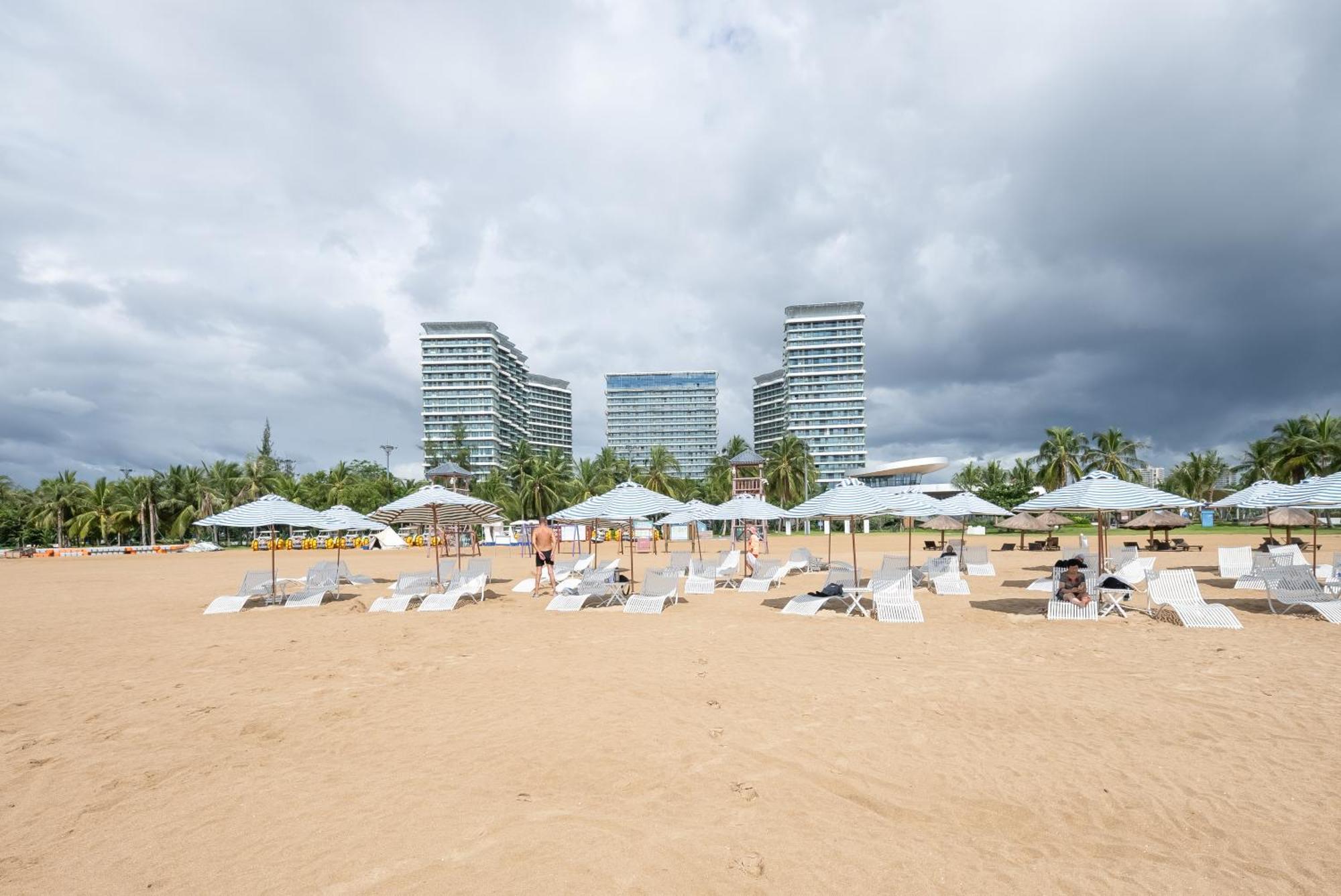 Puhai Sea View Apt By Hailan Tour At Sanya Yazhou Bay#Only 100 Meters To Beach And Sea Swimming Area Zewnętrze zdjęcie