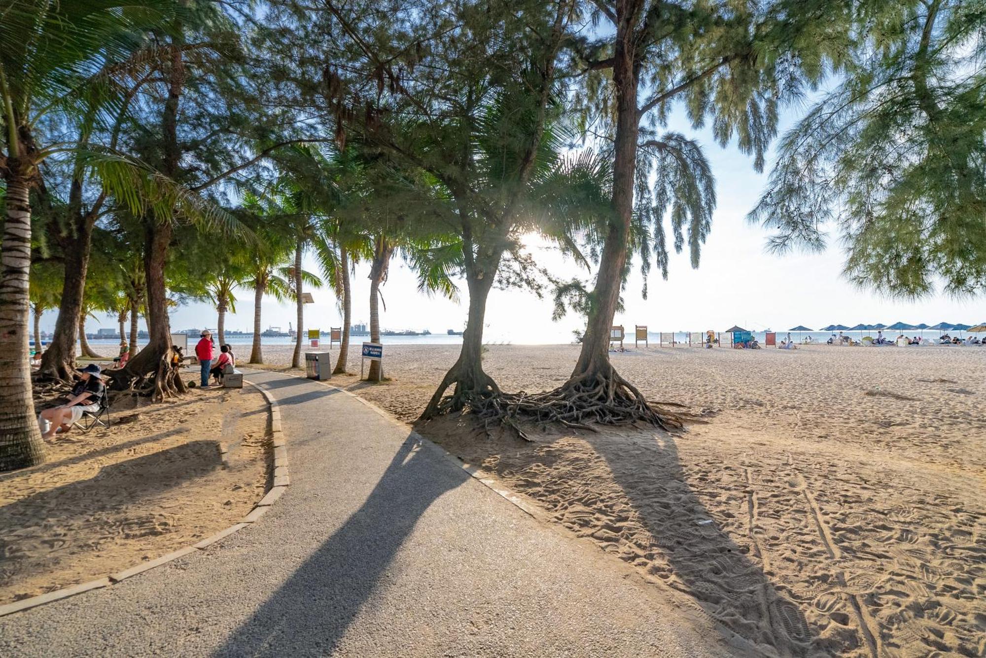 Puhai Sea View Apt By Hailan Tour At Sanya Yazhou Bay#Only 100 Meters To Beach And Sea Swimming Area Zewnętrze zdjęcie