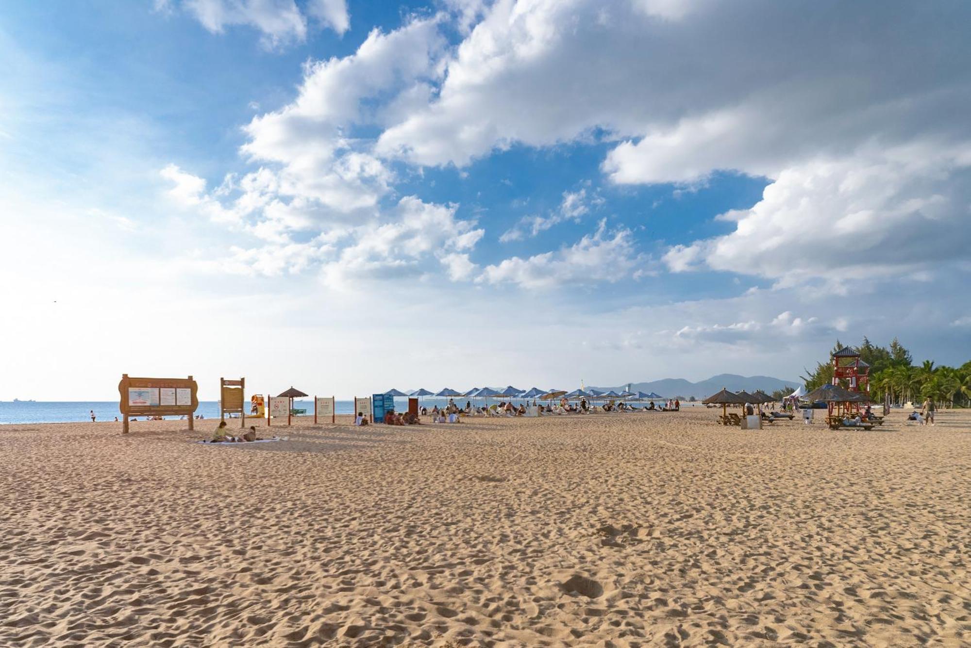 Puhai Sea View Apt By Hailan Tour At Sanya Yazhou Bay#Only 100 Meters To Beach And Sea Swimming Area Zewnętrze zdjęcie
